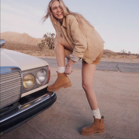 The Henry Lugsole Boot in Suede NEW Size 7 Retail $228 Chelsea Style by Madewell - Picture 2 of 10